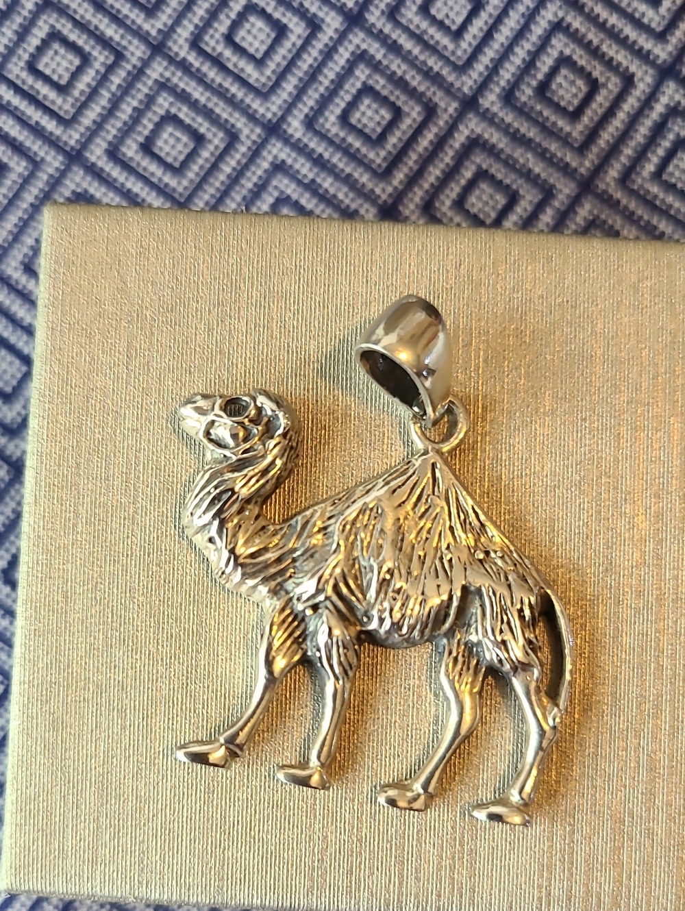 Silver Camel Pendant Necklace Charm